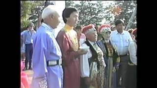 Cossack Woman Singing Kalmyk Song 1990 Kalmykia [upl. by Yorle]