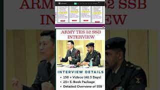 TES 52 SSB INTERVIEW PREPARATION  TES 52 SSB DATES  TES 52 CUT OFF OFFICIAL OUT indianarmy TES [upl. by Jo-Ann]