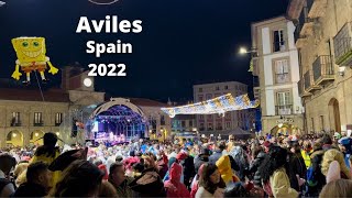 Aviles Asturias Spain 🇪🇸 Walking tour Festival 2022 [upl. by Tammie]