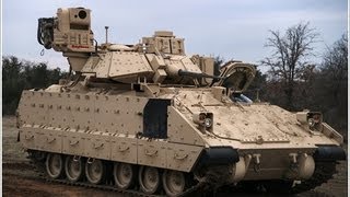 Raytheon  BattleGuard® Remote Weapon Station Mounted On M2A3 Bradley IFV 720p [upl. by Shult167]