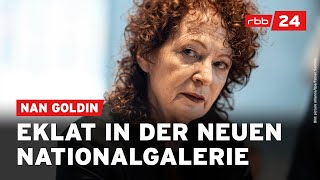 Neue Nationalgalerie Nan Goldin kritisiert Deutschland in Rede über GazaKrieg [upl. by Huba792]