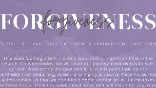 ExtraOrdoNary  Forgiveness  8th Week in Ordinary Time [upl. by Hallsy]