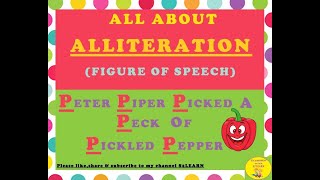 Alliteration For Kids Alliteration Figure Of Speech English GrammarS2LEARN [upl. by Anahcar]