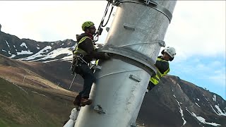 Lhéliportage spectaculaire du téléphérique Loudenvielle  Peyragudes dans les HautesPyrénées [upl. by Beaulieu356]