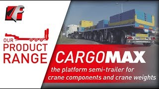 FAYMONVILLE CargoMAX  The platform semitrailer for crane components and crane weights [upl. by Deloria]