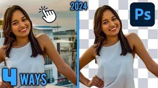 4 Best Ways to Remove Background in Photoshop Quickly 2024 [upl. by Sawyere]