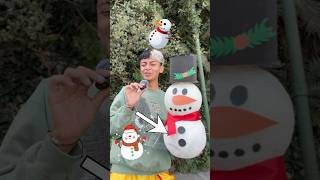 Haciendo un muñeco de nieve ￼🎅🎄⛄️ navidad ￼ [upl. by Annahael]