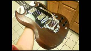 Modded Gibson SG Special Faded Brown With Bigsby [upl. by Aidnyc534]