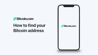 Bitcoincom Wallet How to find your Bitcoin address [upl. by Collum]