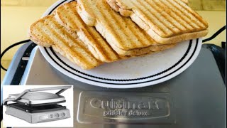 Cuisinart GR150P1 Griddler Deluxe Brushed Stainles Review [upl. by Parrisch404]