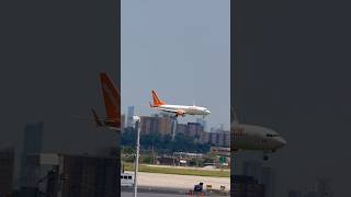 Sunwing Airlines Boeing737 Arriving at Toronto Airport short video viral short new sunwing [upl. by Nodlew]