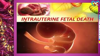 Intrauterine Fetal Death  FULL EXPLANATION IN HINDI BY NG MEDICALS [upl. by Fulvi]