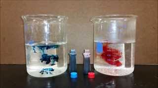 Food Coloring  Hot and Cold Water [upl. by Jankey]