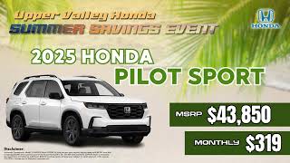 2025 Honda Pilot Sport  Summer Savings Event Lease Offers [upl. by Therese662]