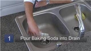 Kitchen Appliance Cleaning  How to Use Baking Soda as a Drain Cleaner [upl. by Arahsit]