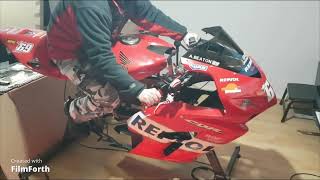 Harvey tries out the Hs3 PROHEM DOF Reality P2 Motorcycle simulator [upl. by Franchot226]