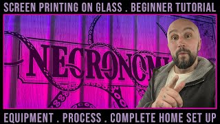 Screen Printing On Glass Beginner Tutorial [upl. by Trovillion]