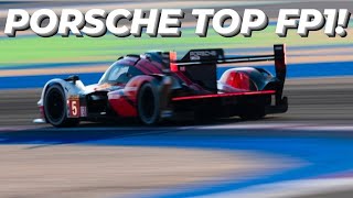 PORSCHE On Top In SLOW Free Practice 1 WEC Qatar FP1 Report [upl. by Marget]