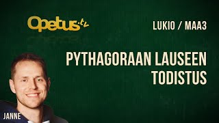 Pythagoraan lauseen todistus [upl. by Ykcim]