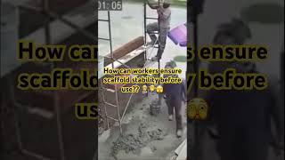 Scaffold collapse on workers jjsafetyllc safetyfirst scaffoldfails [upl. by Castorina]