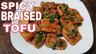 SPICY BRAISED TOFU Dubujorim 두부조림 simple and flavorful recipe Cook With Me [upl. by Lawrenson380]