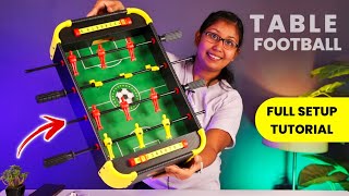 Table Soccer Unboxing  Table Football Assembly  Table footballl kaise khele [upl. by Alvina222]