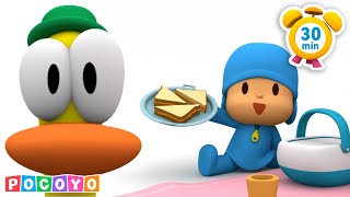 🍎 Un encas sain 🥖 30 min  Pocoyo 🇫🇷 Français  Chaîne Officielle  DESSIN ANIMÉ pour enfants [upl. by Eldwen]