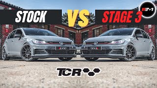 GOLF GTI TCR STOCK VS STAGE 3 [upl. by Browning]