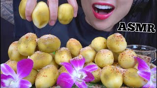 ASMR PICKLED THAI OLIVES CRUNCHY EATING SOUNDS LIGHT WHISPERS  SASASMR [upl. by Nolie]