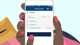 Sacar dinero sin tarjeta con Efectivo Móvil  App BBVA [upl. by Adnahsor293]