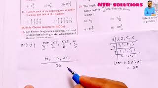 Convert each of the following sets of unlike fractions into that of like fractions i 13 12 [upl. by Omiseno]