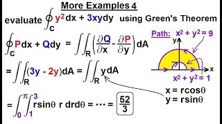 Calculus 3 Greens Theorem 21 of 21 More Examples 4 [upl. by Mis443]