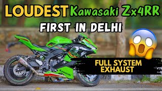 Kawasaki Zx4RR Full system Yoshimura exhaust 😱 Bohot Loud hai 😱 [upl. by Aiel]