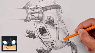 How To Draw Mega Minion Mel  Sketch Tutorial [upl. by Hephzipa35]