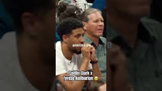 Tyrese Haliburton Mic’d up watching Caitlin Clark 🥹wnba caitlinclark basketball [upl. by February]