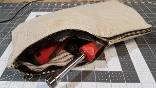 GPW 151  Simple Canvas Zipper Bag for Tools [upl. by Blake540]