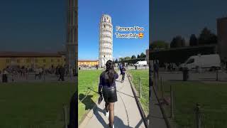 Leaning Tower Pisa🤩youtubeshorts pisatower italy trending viral bollywood music viral [upl. by Eneryc782]