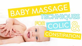 Baby Massage For Constipation wind and gas [upl. by Asenab]