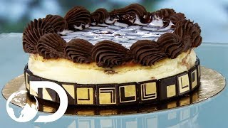 CHOCOLATE MARBLE TRUFFLE CAKE  How Its Made [upl. by Mattheus]