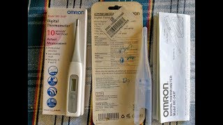 Omron Digital Thermometer MC343F Unboxing Review amp Demo [upl. by Iphagenia]