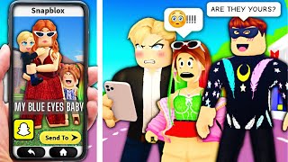 I Got HIRED To BABY SIT in ROBLOX SNAPCHAT [upl. by Atires642]