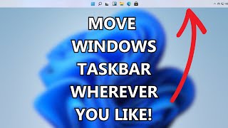 Windows 11  Move Taskbar to Top Left amp Right Of the Screen  How to Move Taskbar Windows 11 2023 [upl. by Jochbed230]