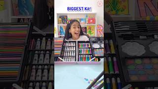 BIGGEST Art Kit🤩🎀 Homemade Stickers😱  Riyas Amazing World [upl. by Jerrol]