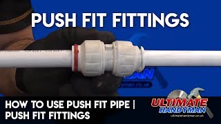 How to use push fit pipe  push fit fittings [upl. by Sturrock]