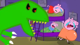 Zombie apocalypse Dragon Zombie appears at the maternity hospital🧟‍♀️ Peppa Pig Funny Animation [upl. by Nosmoht964]