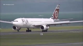 Fiji Airways A330243 Landing Auckland Airport NZAA [upl. by Notsirb]