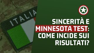 Preparazione Psicoattitudinale Concorsi Forze Armate e di Polizia  Sincerità nel Minnesota Test [upl. by Mullane]