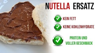 Nutella Ersatz ohne Fett und Kohlenhydrate mit viel Eiweiß Fitnessrezept Proteinbombe in 2 min [upl. by Ashlee]