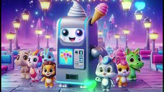 Magical Ice Cream Robot Vending Machine  Fun Kids Song  Baby Shark Kids Alots Of Songs [upl. by Akilak]