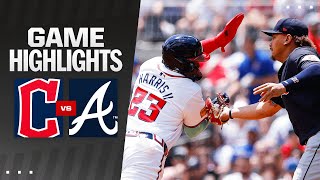 Guardians vs Braves Game Highlights 42824  MLB Highlights [upl. by Acinomaj157]